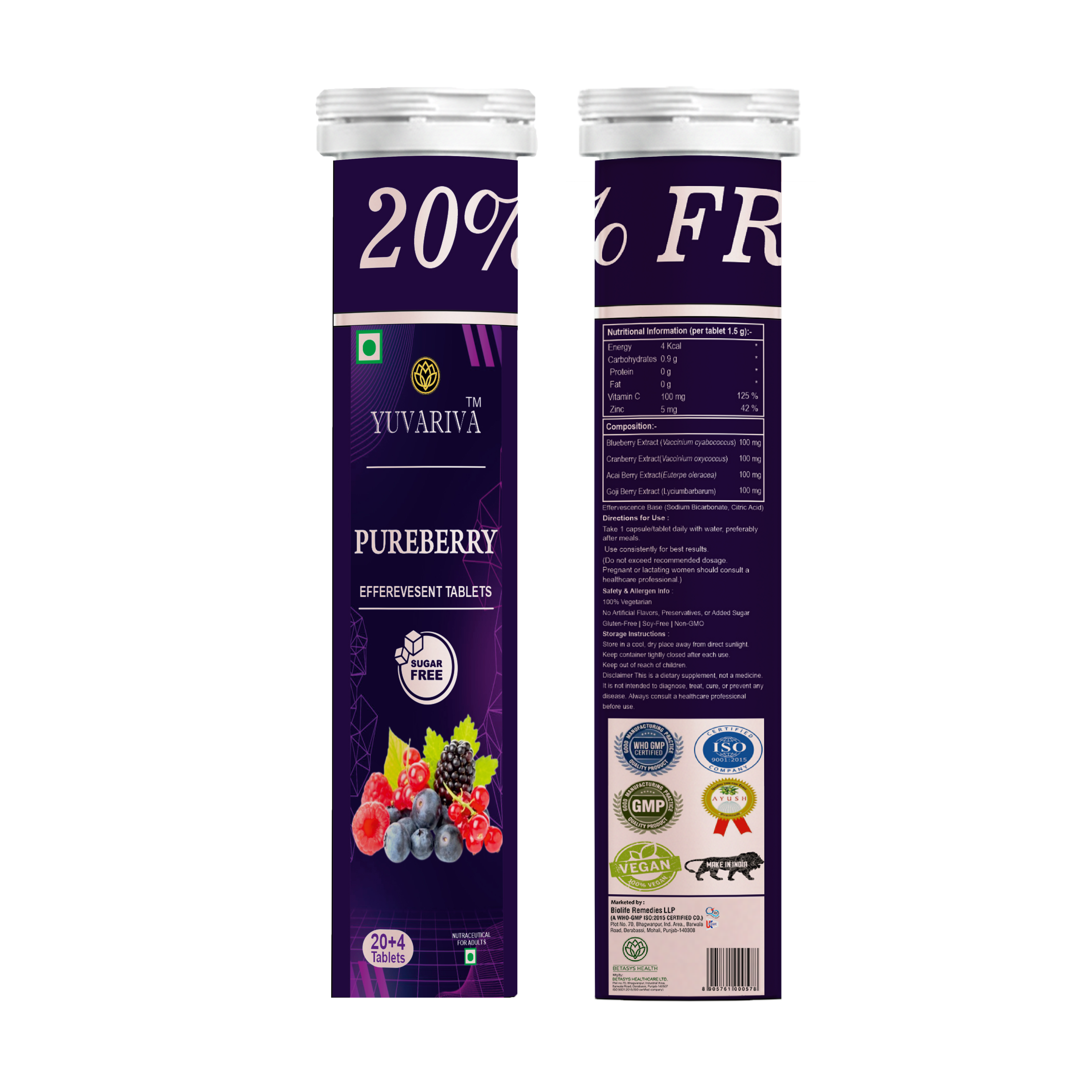 Yuvariva Pureberry Effervescent